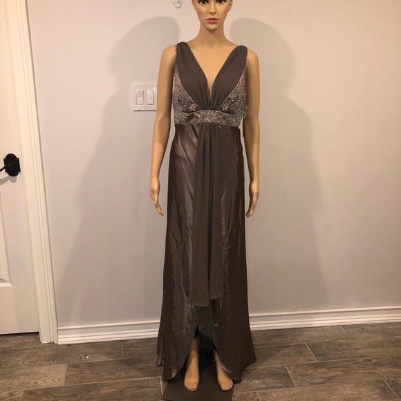 MARINA Dresses & Skirts - marina party dress color mocha size 14 NWT